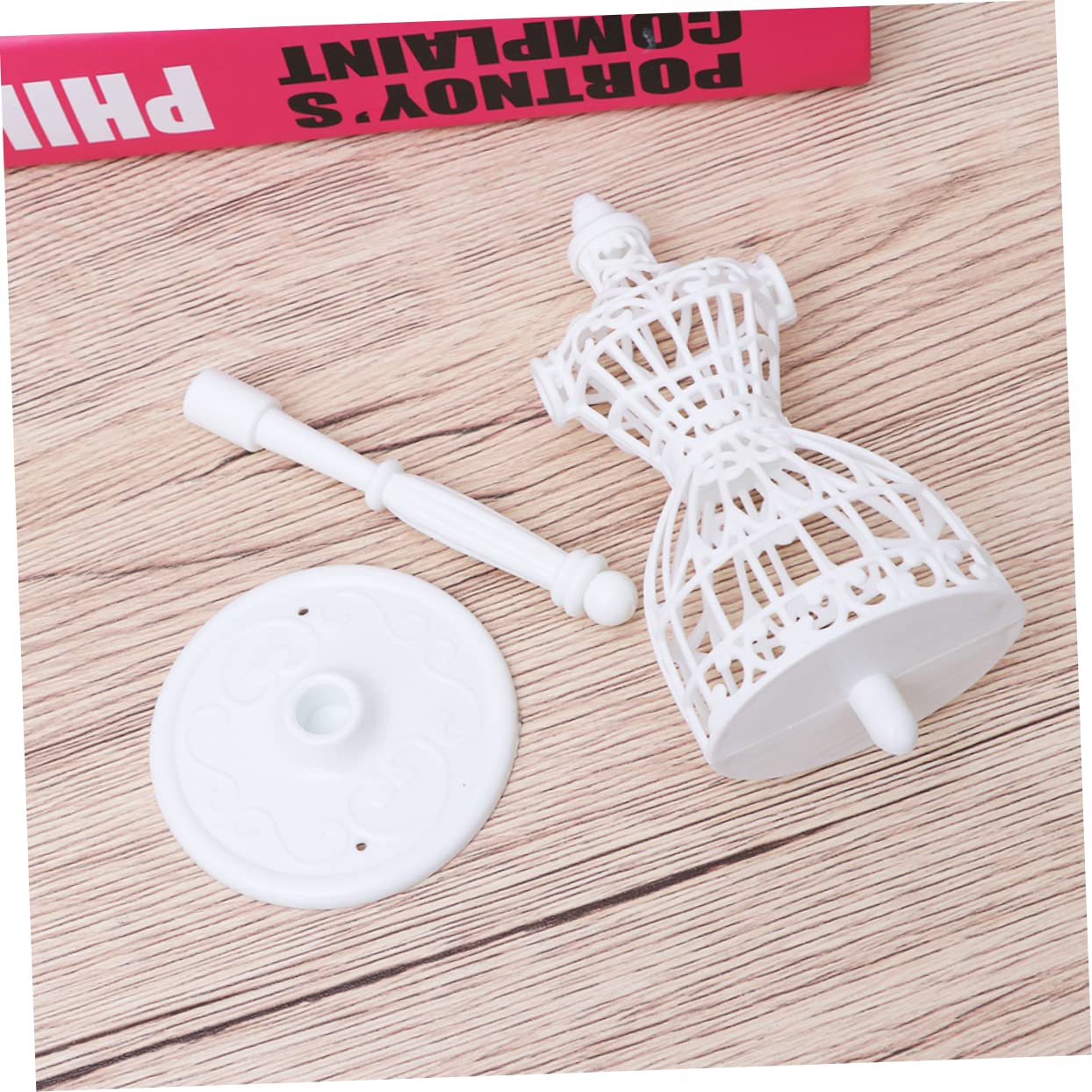 6Pcs Mini Doll Mannequin Stand Sewing Mannequin Body Hollow Dress Form for Doll Clothes Display Dollhouse Decoration and DIY Accessories Plastic - Image 3
