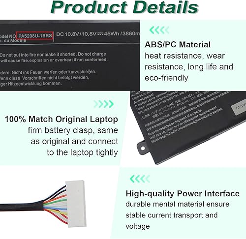 Miniatura 3 de PA5208U-1BRS Batería para Toshiba Chromebook 2 CB30 CB35 CB35-B3330 CB35-B3340 CB35-C3300 CB35-C3350 Satélite P55W P55W-C5200X P55W-C5314