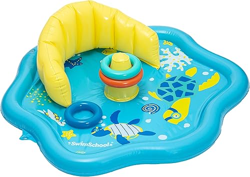 Miniatura 10 de Estera Swim School para bebé con sistema de construcción confiable y toldillo