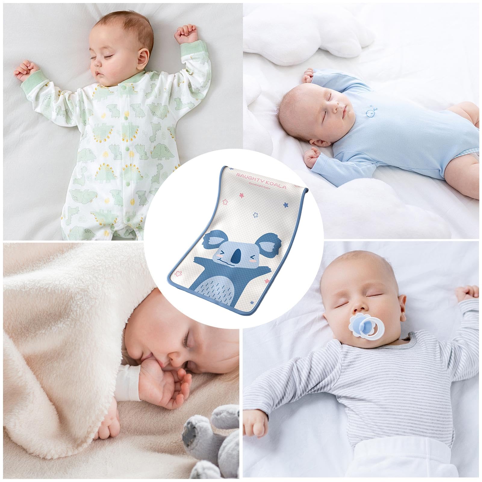 Protège-Matelas imperméable et réutilisable pour , 100 x 60 cm, Forte Absorption et Anti-Fuite, Housse de literie Douce pour Tout-Petits, pour Berceau, lit Simple et lit Complet