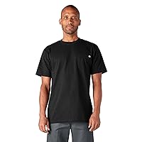 Dickies Short Sleeve Heavyweight Crew Neck Pocket T-Shirt, Nero (Black BK)