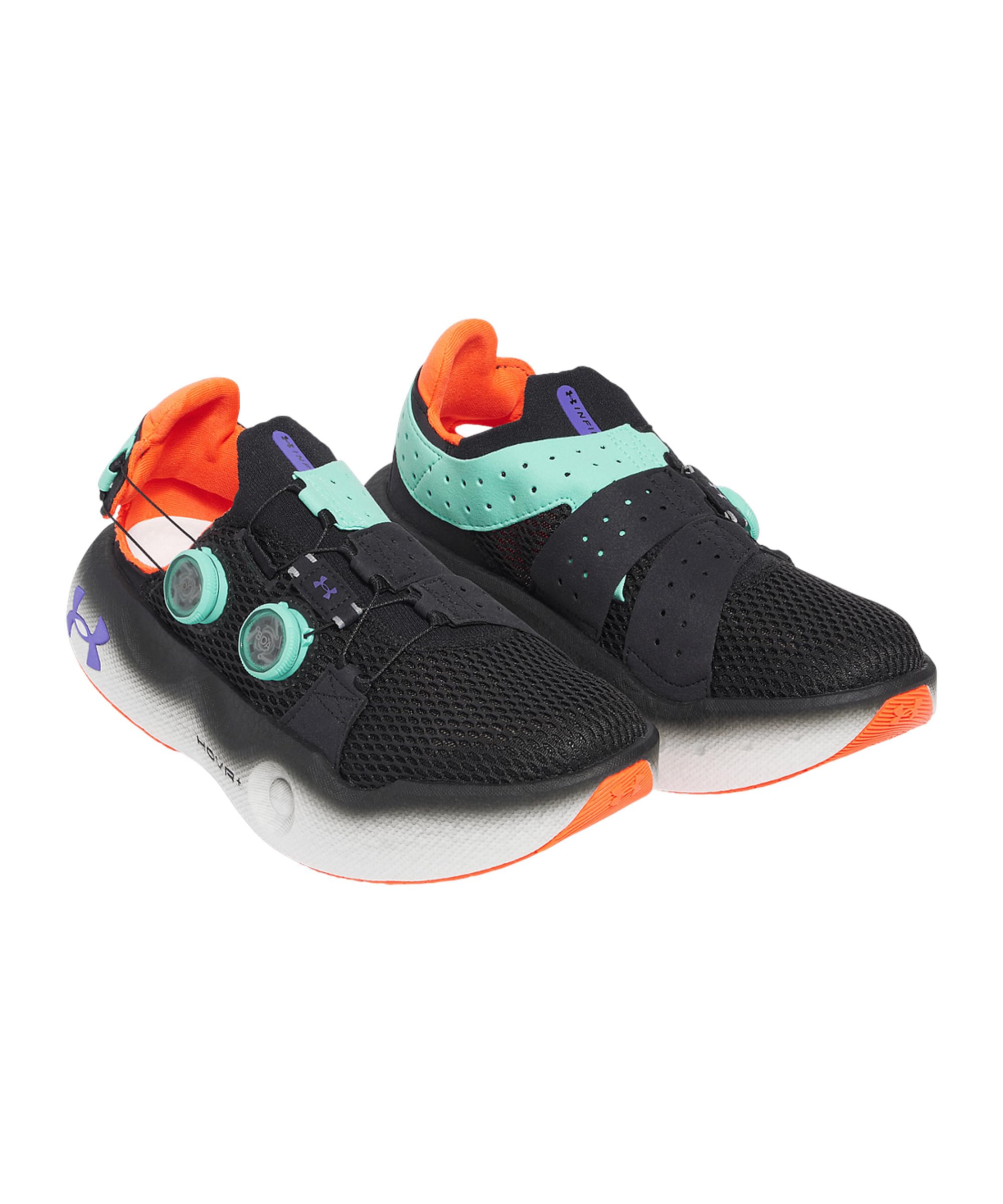 Under Armour Unisex Infinite Mega Zapatillas para Correr Zapatilla Neutral Black/Comet Green - Negro