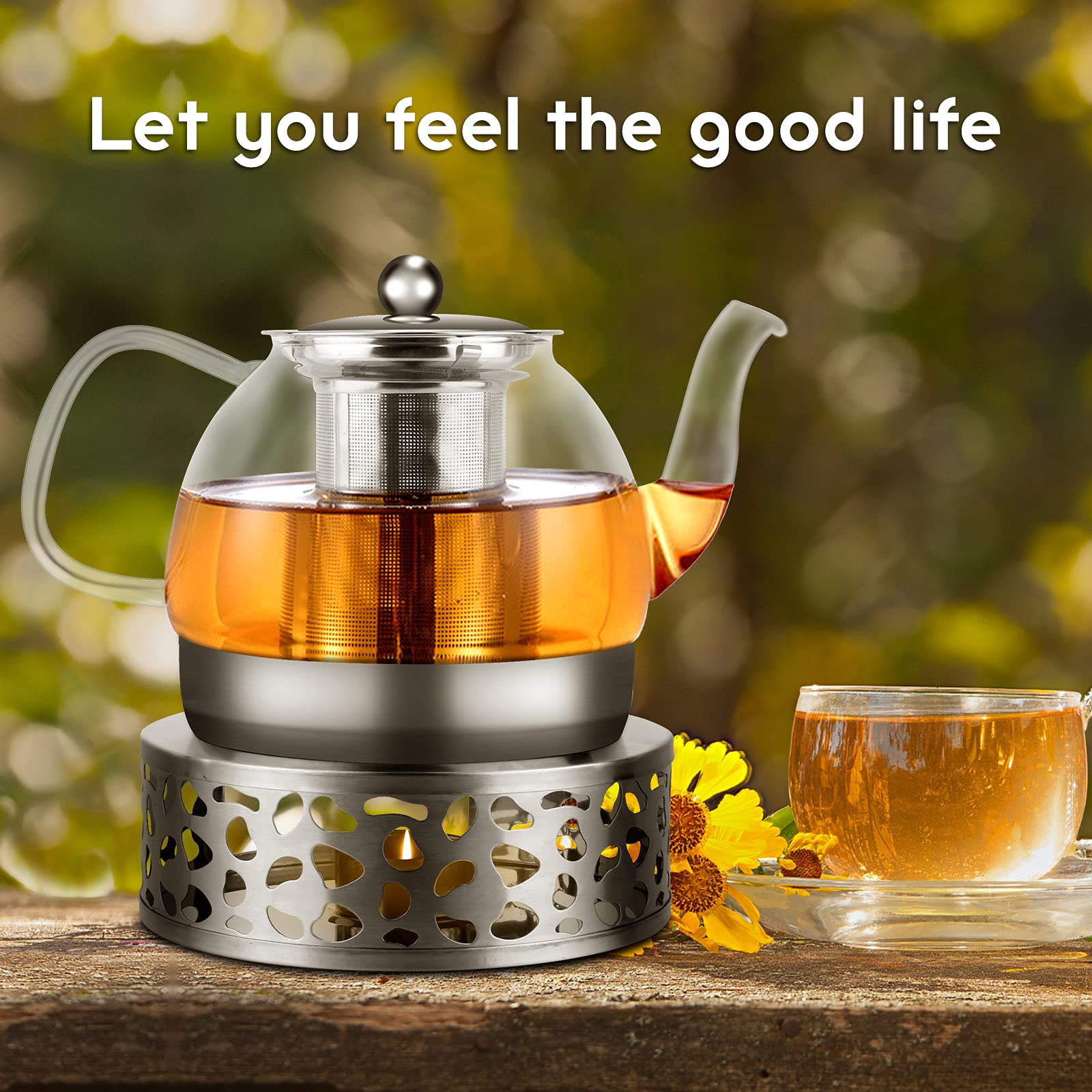 SANQIAHOE Teiera In Acciaio Inox Oliera Bottiglia Da 360l (argento, 360 L - Foto 14