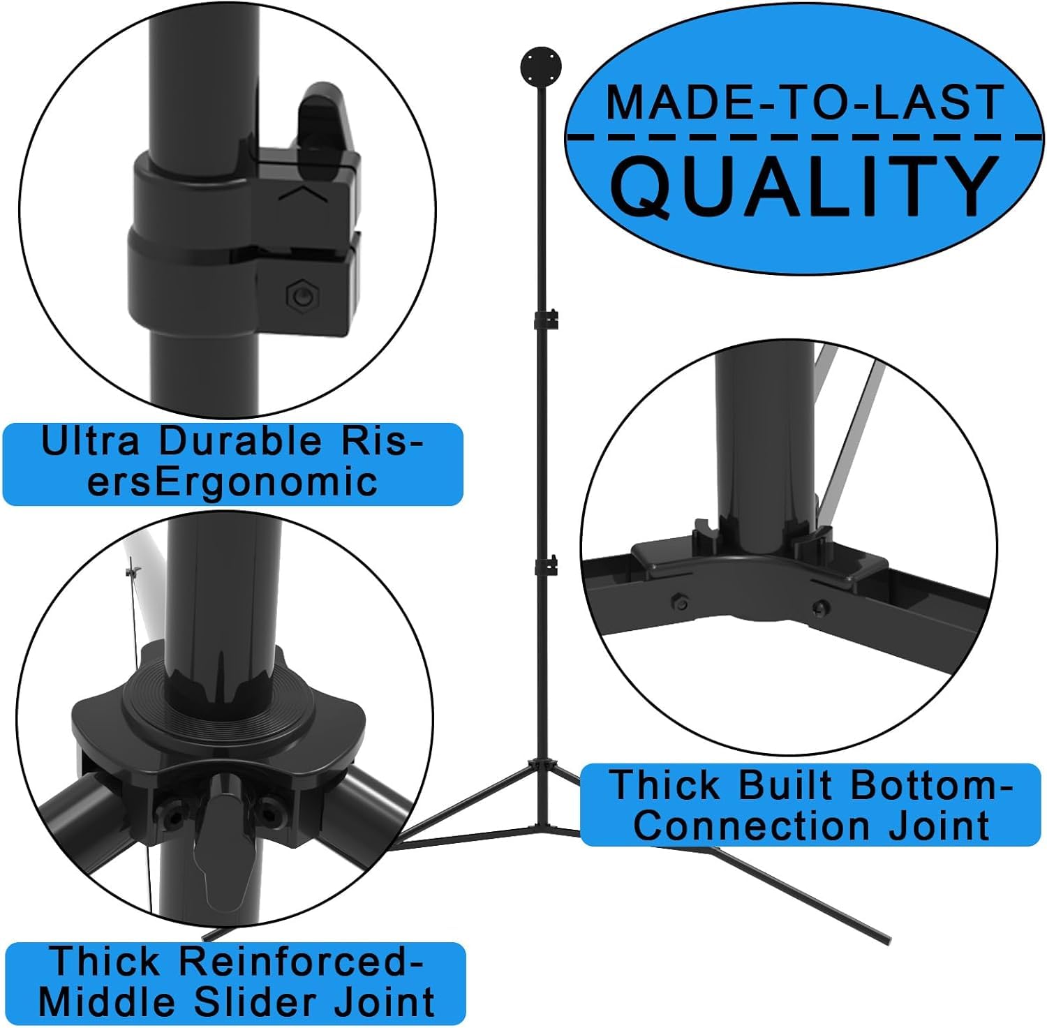 Cible de fléchettes standard, support de cible de fléchettes, support de fléchettes hauteur réglable : 84-194 cm, pliable
