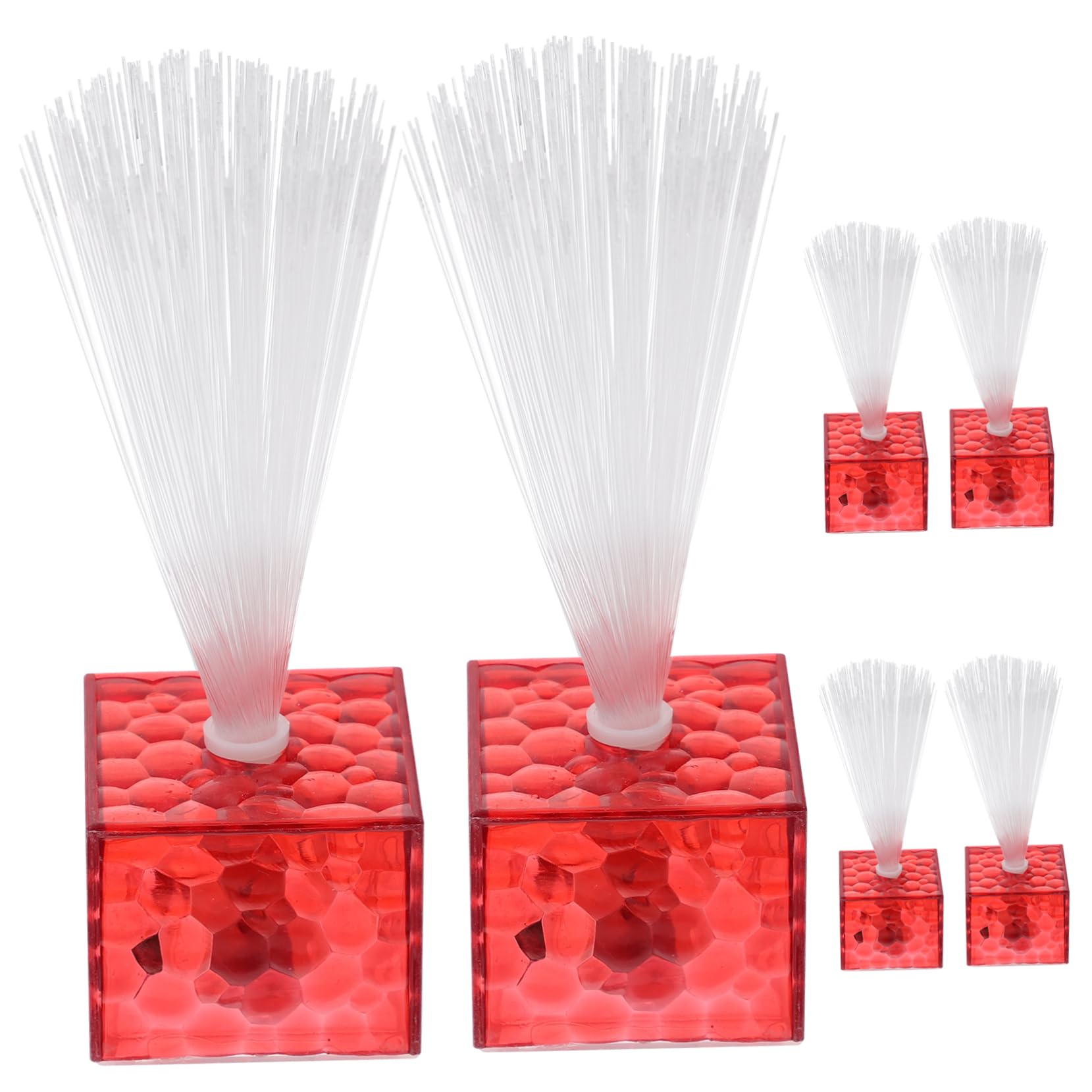ORFOFE 6 Pack Led Fiber Optic Lights Sensory Lamps for Centerpieces Wedding Decor Battery-Powered Party Lights