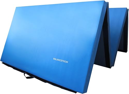 Miniatura 3 de Fitvids Exercise Gymnastics Mat for Tumbling, 4'x8'x2" Folding Gym Workout Mat with Carrying Handles 4-Fold High-Density Anti-Tear Portable Fitness