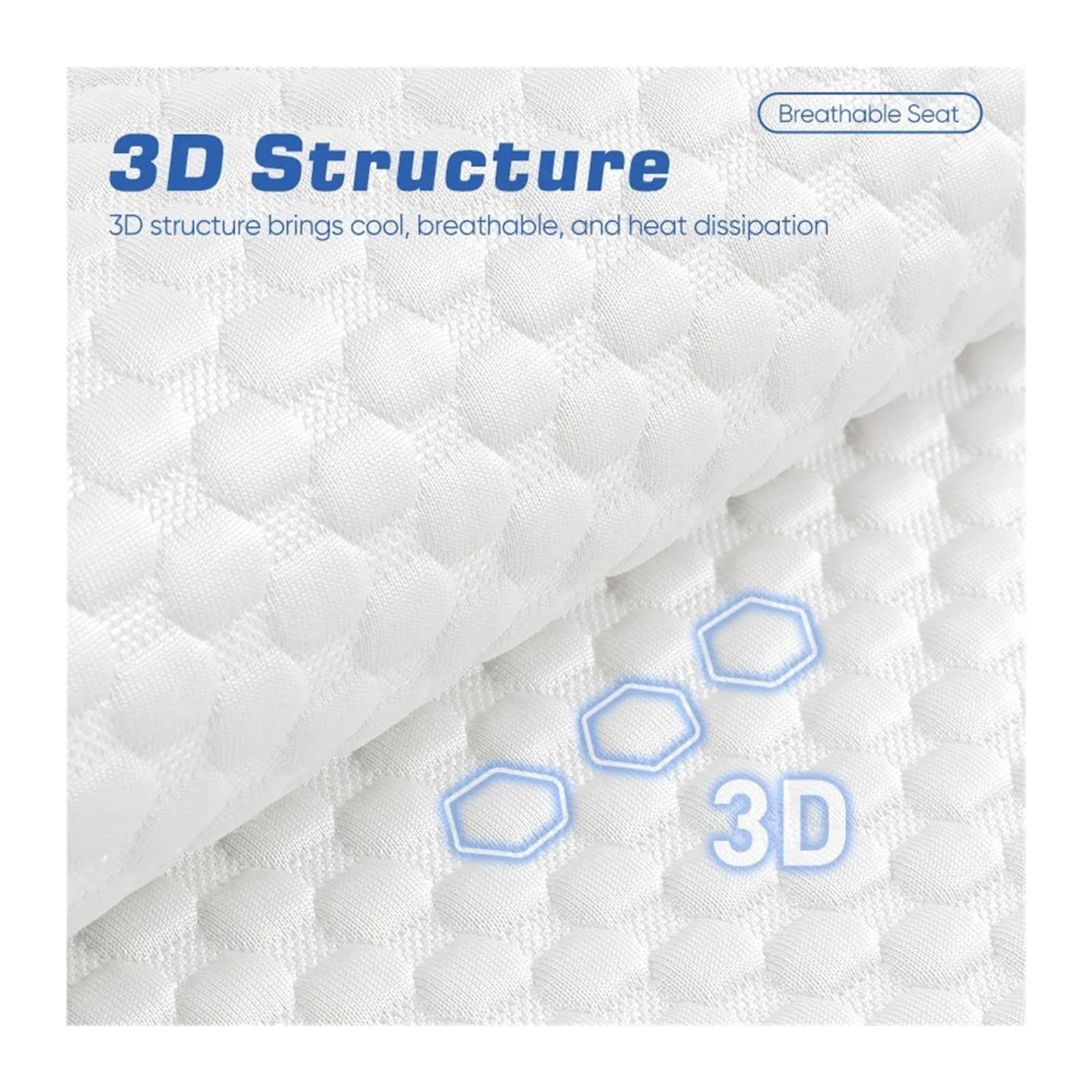 Generico Set Coprisedili Macchina Cuscino Seggiolino Auto Coprisedile Traspirante Assorbimento Sedile Automatico Ghiaccio Universale Set Posteriore Diviso Singola