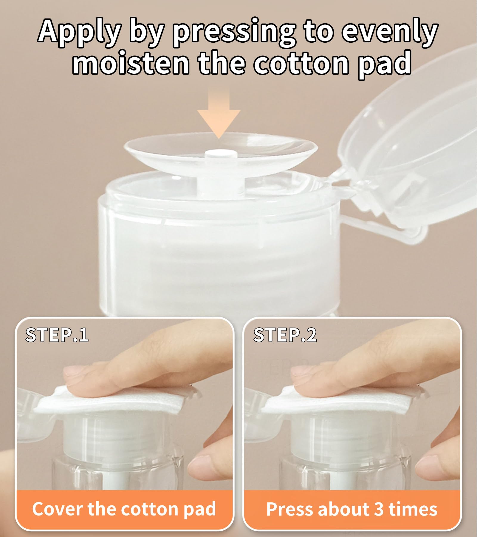 4 Pezzi Dispenser per Smalto, Pompa in Plastica, Contenitori per Liquidi, Bottiglie Vuote Riutilizzabili con Pompa, Bottiglia Trasparente per Smalto e Struccante