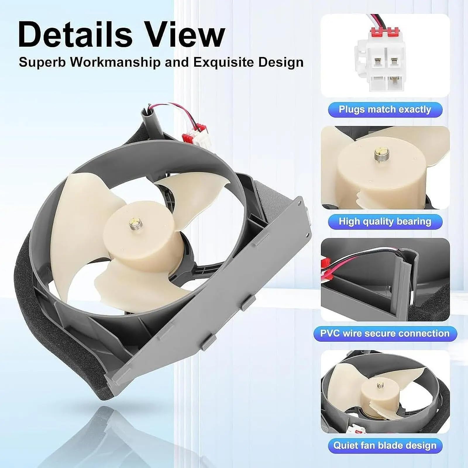 Zapasowy zespół silnika wentylatora lodówki, kompatybilny z Samsung DA97-15765A DA97-15765C DA97-12842A Części do naprawy sprzętu domowego