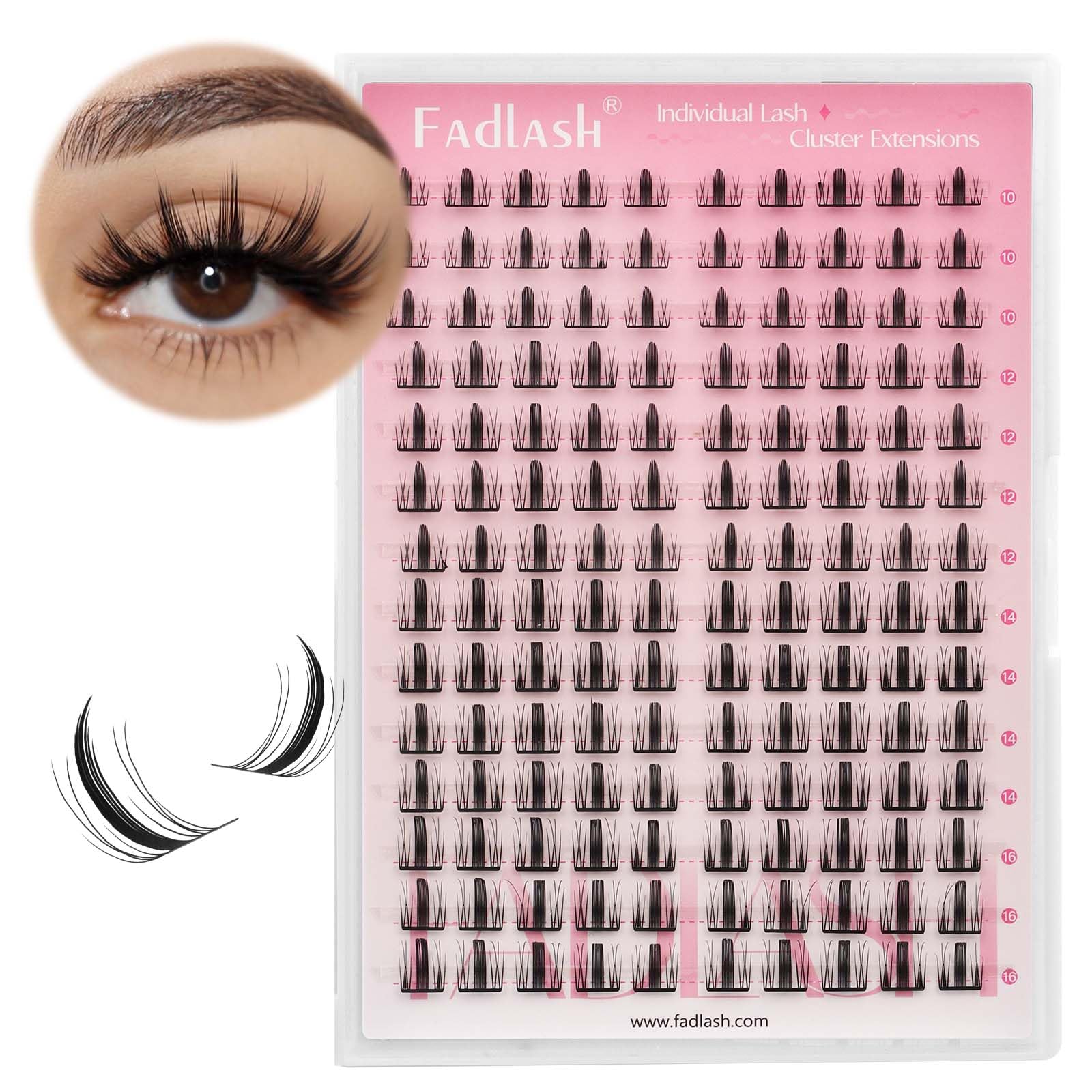 FADLASH Lash 120pcs 0.07mm D Curl 8-16mm 40D Mixed Trays Customizable DIY Eyelash Extensions for Beginners — view 17