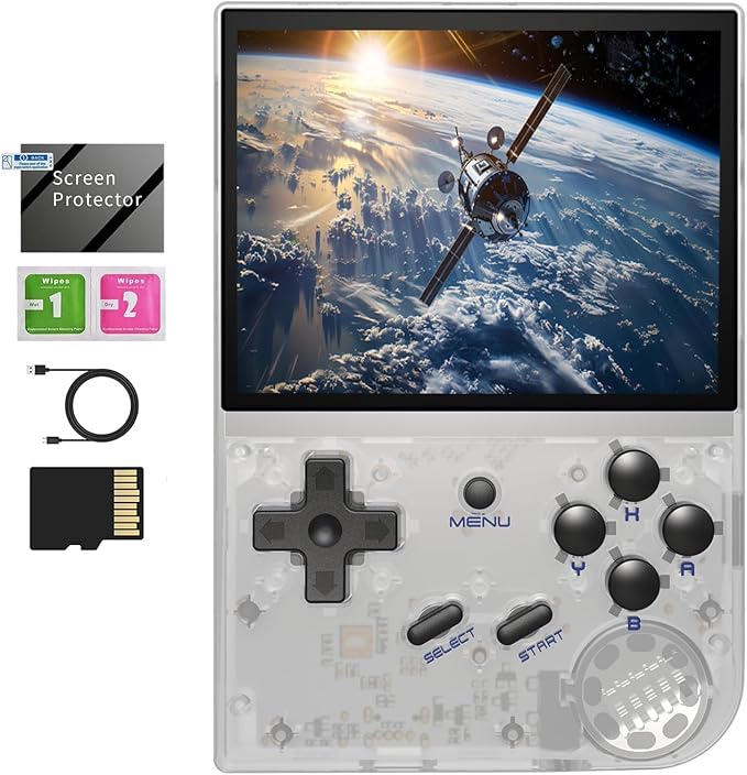 Was spielen Sie diesen Wochenende? 4 71QwbKfbYIL. AC SX679 RG35XX 2024 Retro Gaming Consoles with 64GB Card rg35xx Handheld Game Console 3.5 inch IPS Screen Linux System Classic Emulator Hand Held Gaming Console Support HD TV Output White