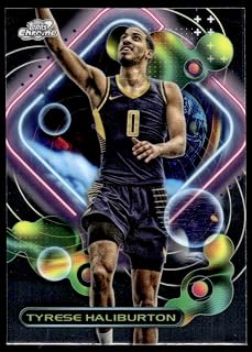 2023-24 Topps Chrome Cosmic #50 Tyrese Haliburton Indiana Pacers Basketball Base Trading Card