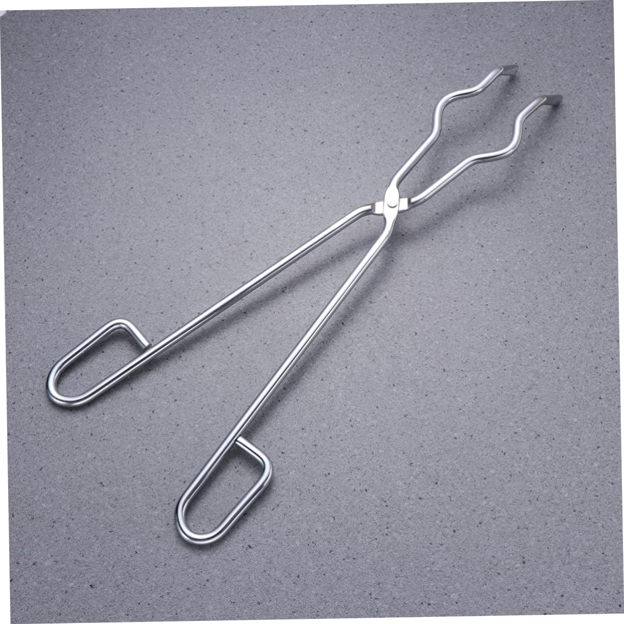 HEALEEP 45cm Chrome-plated Steel Crucible Tongs Large Beaker Flask Holder Furnace Tong Foundry Tool