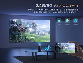 Amazon.co.jp: プロジェクター 家庭用 小型 静音 自動台形補正