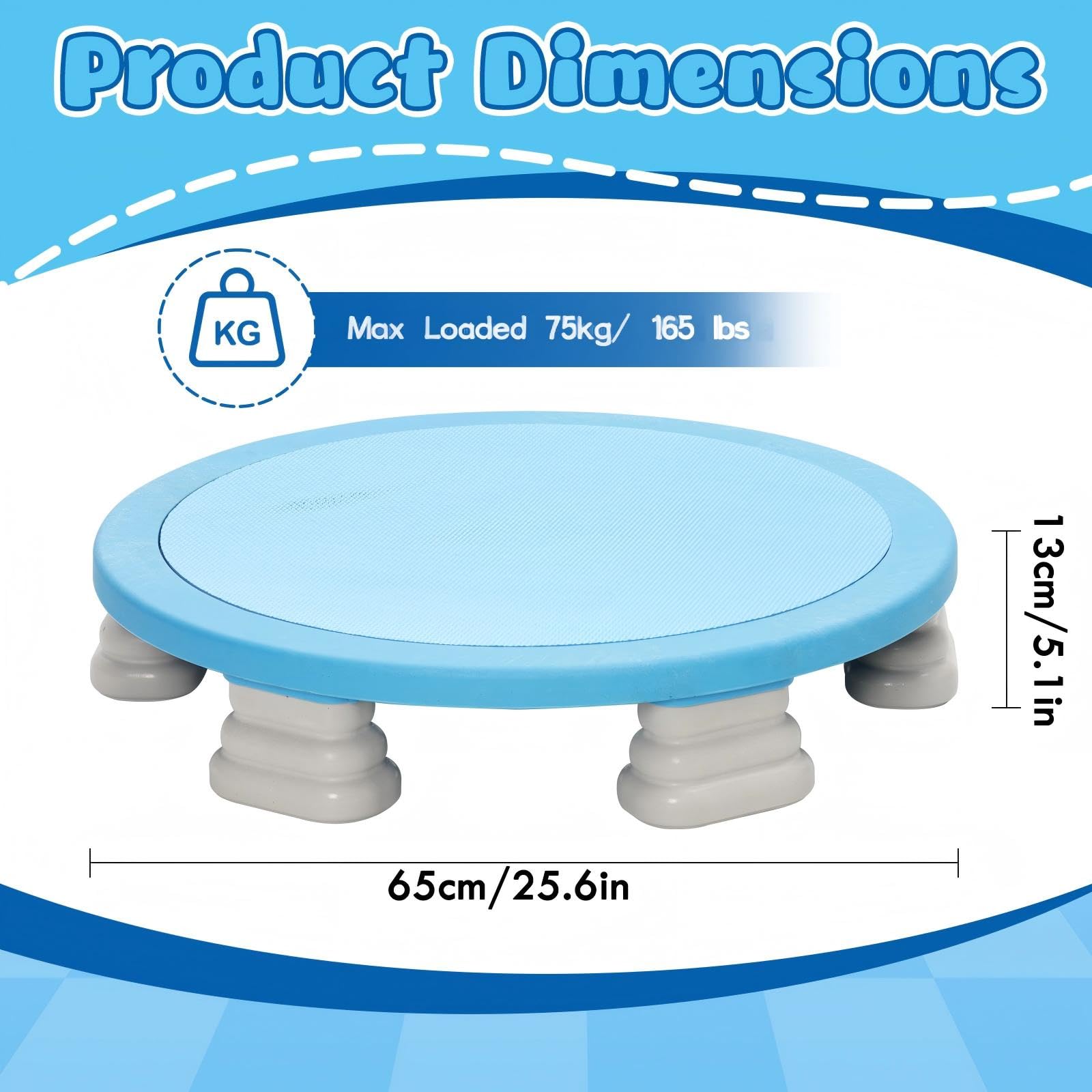 Rundes Trampolinbrett für Kinder