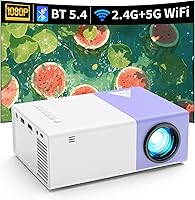 Vista 7 de Mini proyector con proyectores portátiles Wifi compatible con 1080P 200 pulgadas Mini proyector de película HD, proyectores para exteriores