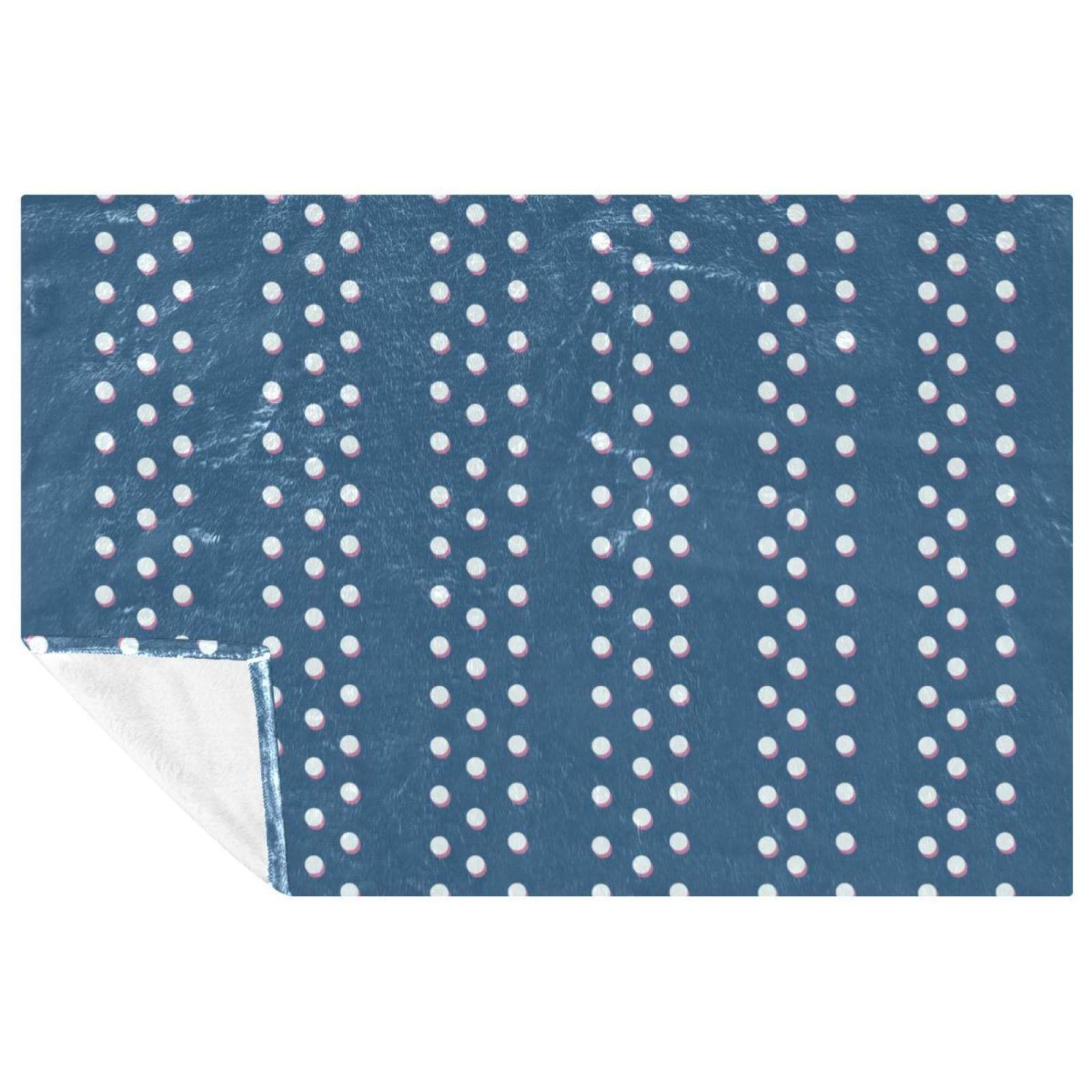 Jeté de lit doux et chaud imprimé perles couverture plaid canapé pique-nique plage 150x100
