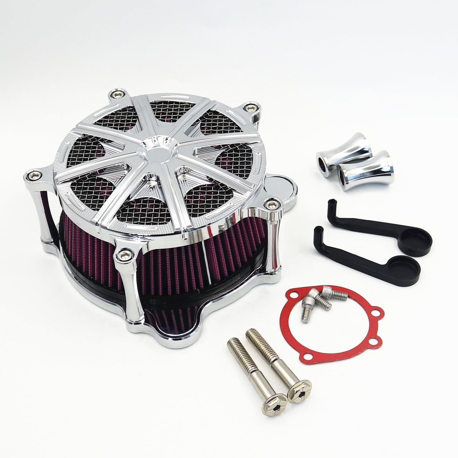 CBCTOC Air Cleaner Intake Filter System Kit Black For