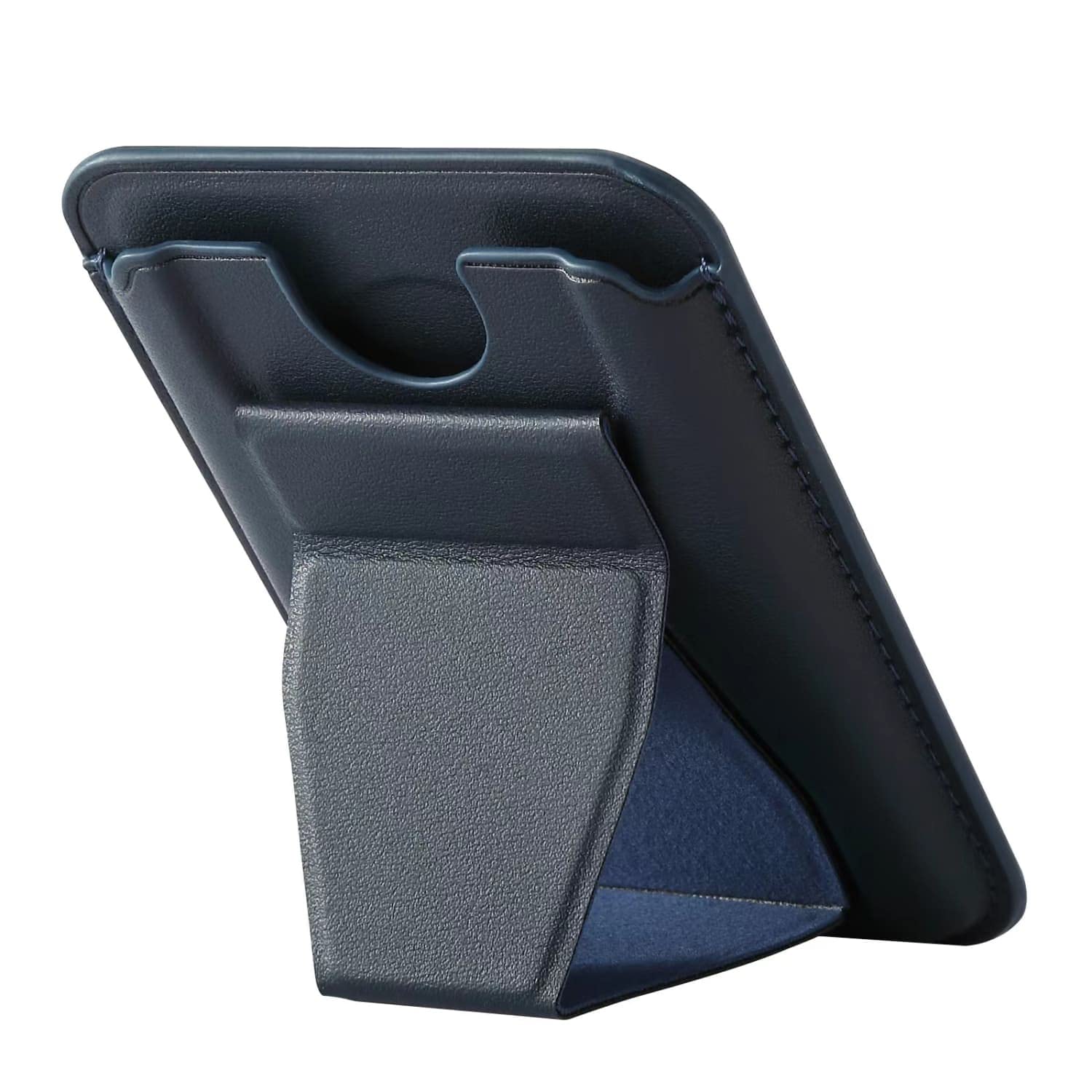 Captese Faux Leather Unisex MagIT Wallet Pouch, Compatible with MagSafe/PixelSnap, 3-in-1 Wallet/Grip/Stand Design for iPhone 17/16/15/14/13/12/Pixel 10 Series (Egyptian Blue)-picture-10