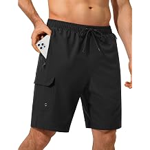 SILKWORLD Mens Swim Trunks 9 inch Quick Dry Bathing Suit with Mesh Liner Long Swimming Beach Shorts with Zipper Pockets
