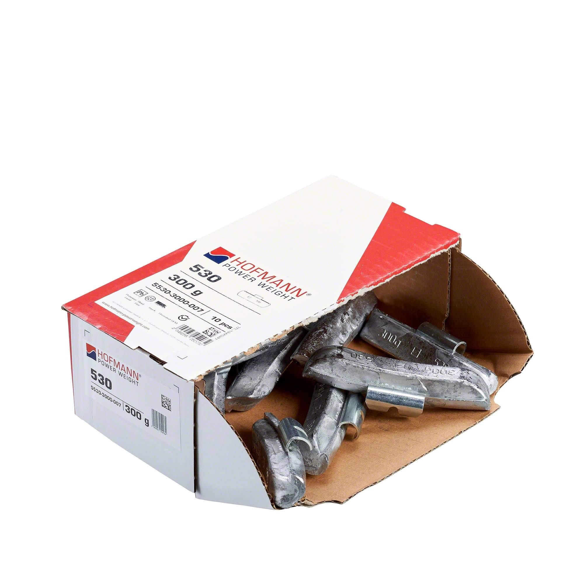 Hofmann Power Weight 5530-3000-007 Typ 530 Auswuchtgewicht LKW Schlaggewichte Stahl Felgen, 300 g, x10