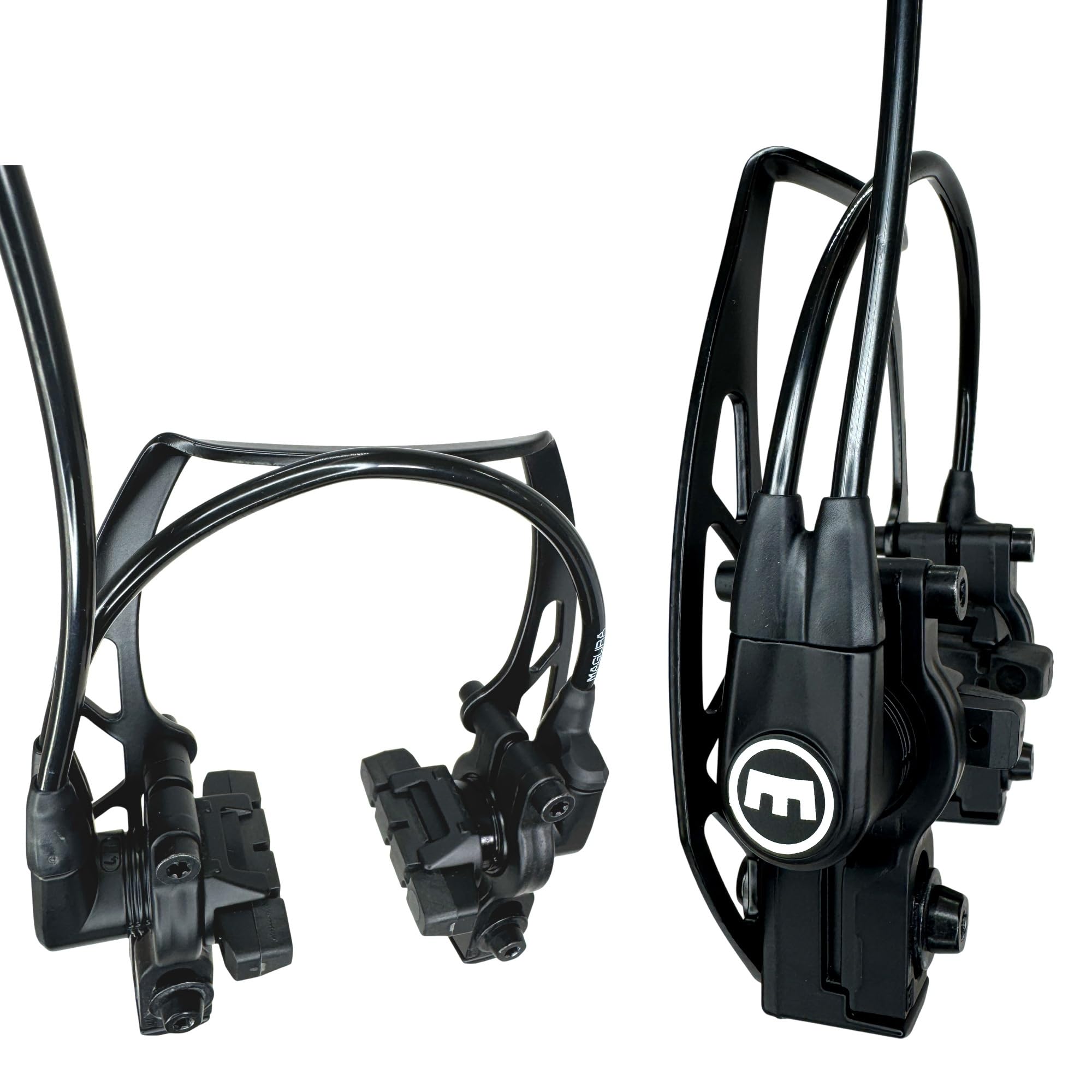 HS11 Hydraulische Fahrrad Felgenbremse Carbotecture Set Evo2 Trekking City Ebike Tour Bremse Vorne und Hinten Komplettset Kompatibel mit Magura HS22 HS33