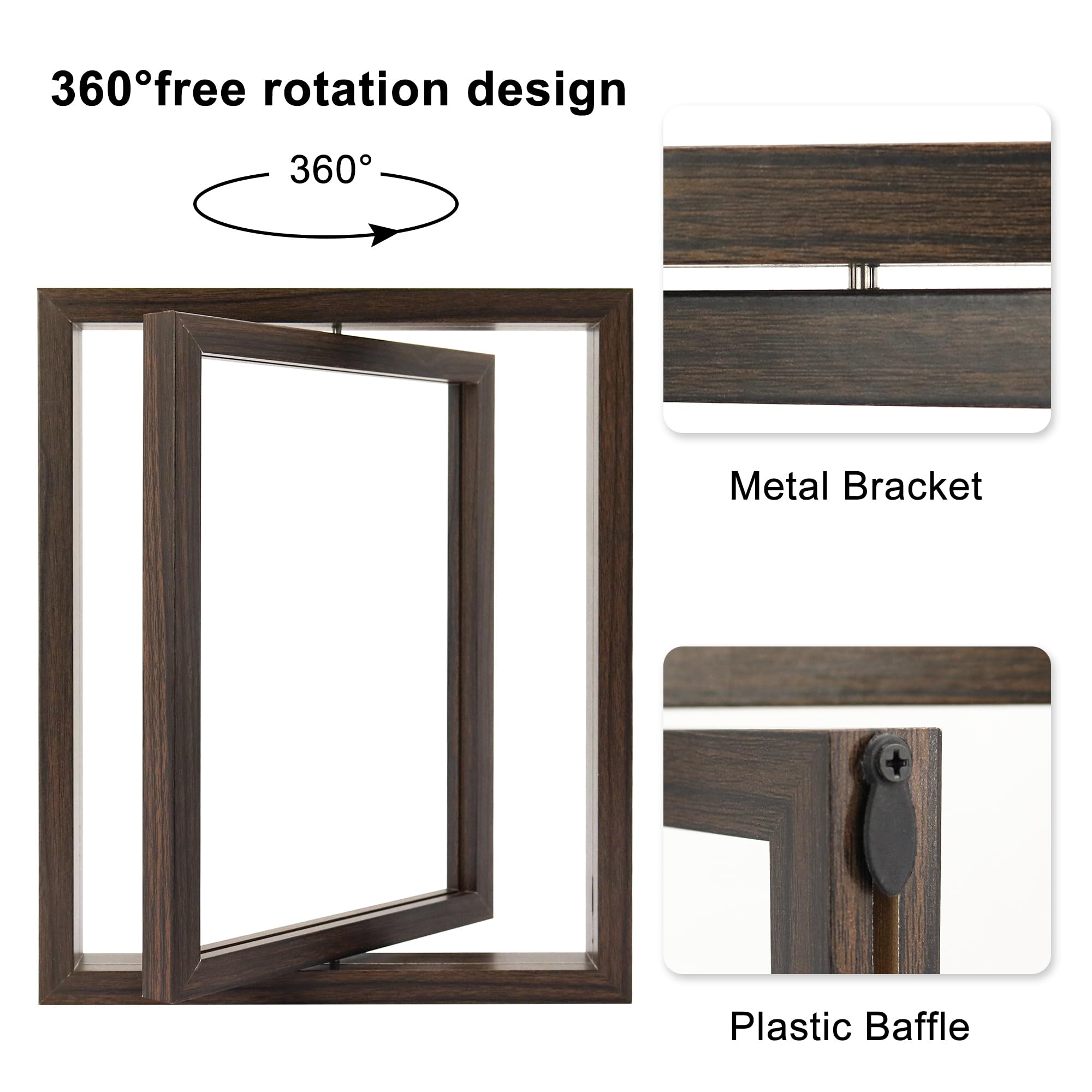 Floating Rotating Frames Snapklik.com : FramePro 2-Pack Rotating Double Sided Picture Frame ...