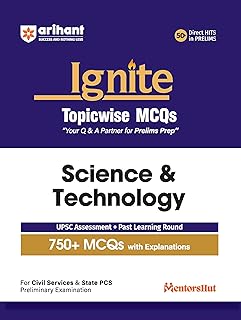 Arihant Ignite Topicwise MCQs Science & Technology For UPSC Prelims & State PCS Topicwise MCQs | 750+ Solved Questions wit Price In India