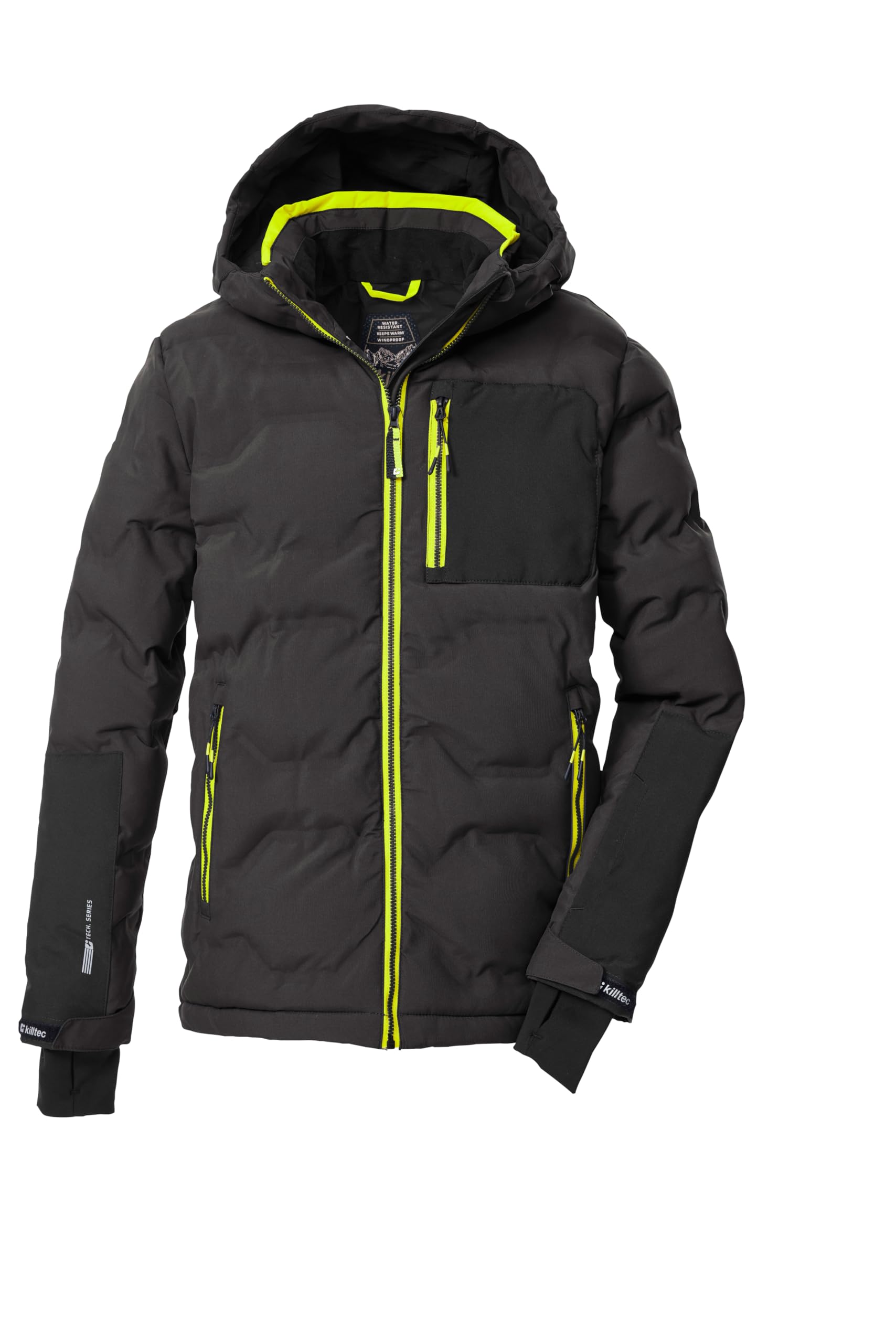 Killtec Jungen Ksw 203 Bys Qltd Jckt Ski-Steppjacke/Funktionsjacke mit Kapuze und Schneefang