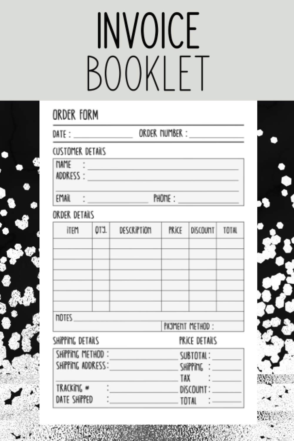 Invoice Booklet: Order Form Notebook for Recording Customer Purchases, Details, & Bookkeeping | Sales Log Book for Retail Store, Online, & Small Business