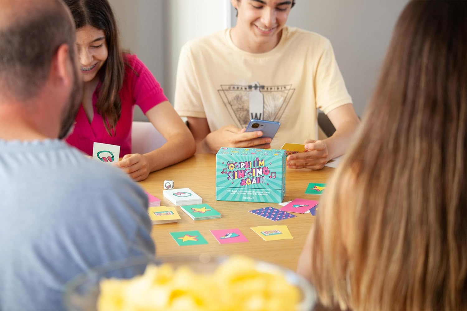 Hellofun! Oops I'm Singing Again! – Fast-Paced Music Trivia & Performance Party Game – Sing, Hum, Dance & Guess Songs – Fun for Teens & Adults – Ages 14+ - Image 6