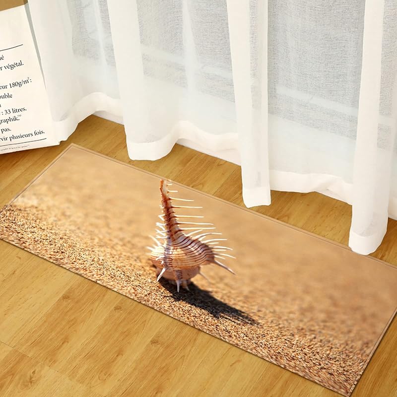 キッチン用品 和風 Zmmmay キッチン マット コンク ビーチ ふけるキッチンマット 拭ける キッチン用クッション フロアマット クッション 水拭き お手入れ簡単 滑り止め加工 台所マット おしゃれ 床暖房対応 60 X 180 Cm 6aybdceeew Kaysfitacademy Com