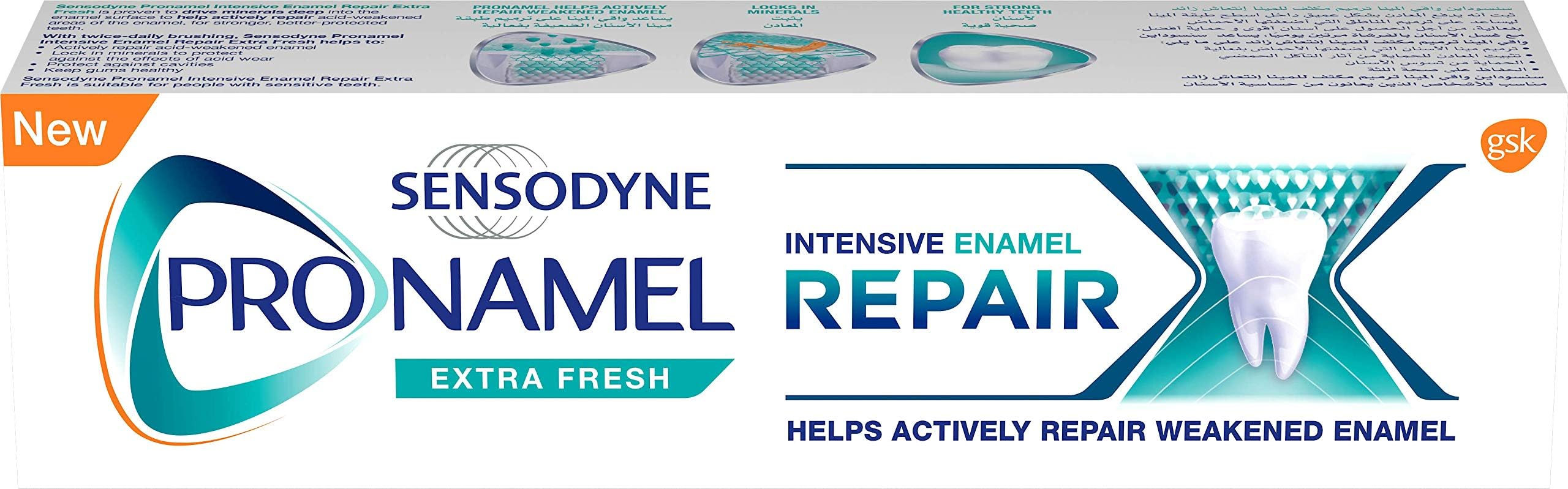 Pronamel Toothpaste, Helps Actively Repair Acid Weakened Enamel, Intensive Enamel Repair, Extra Fresh, 75ml