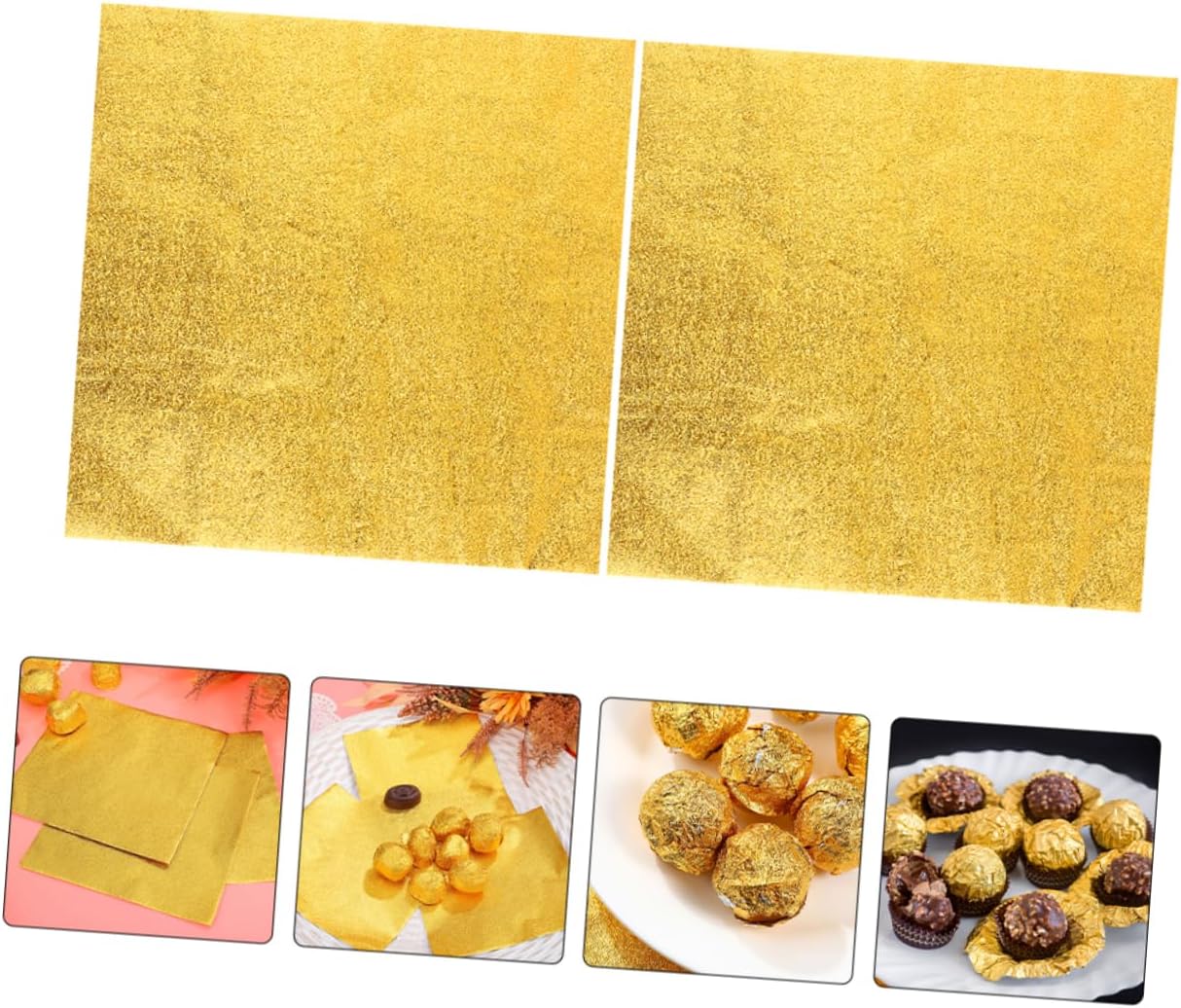 100pcs Aluminum Foil for Chocolate and Stylish and Versatile Wrapping Paper for Packaging