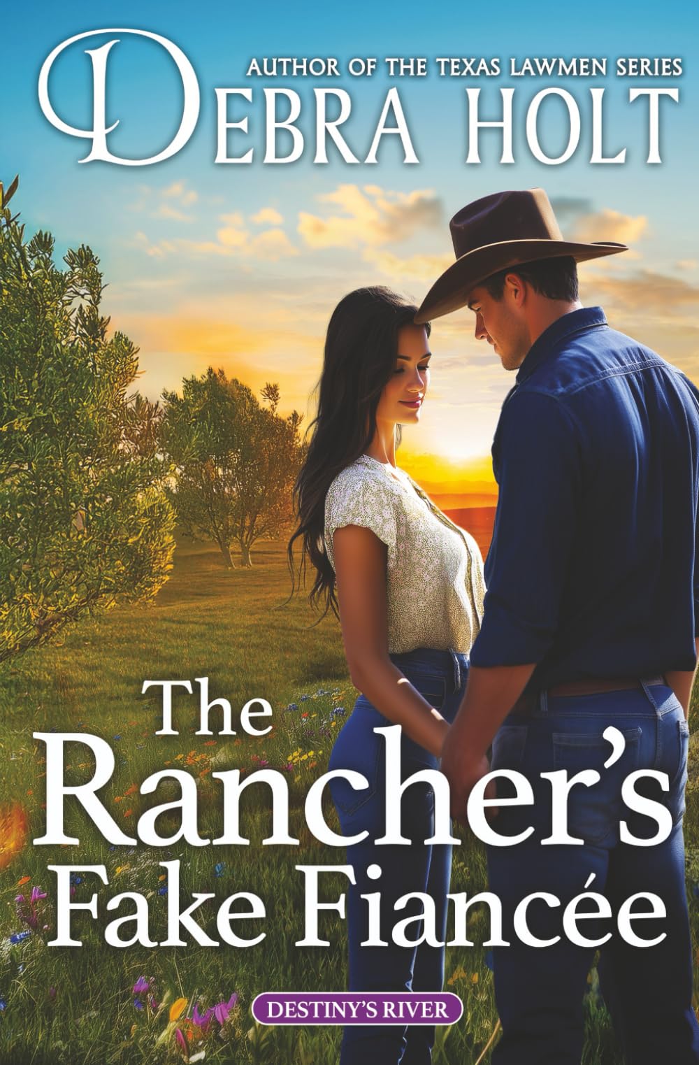 The Rancher's Fake Fiancée: A Small-Town Cowboy Romance (Destiny's River)