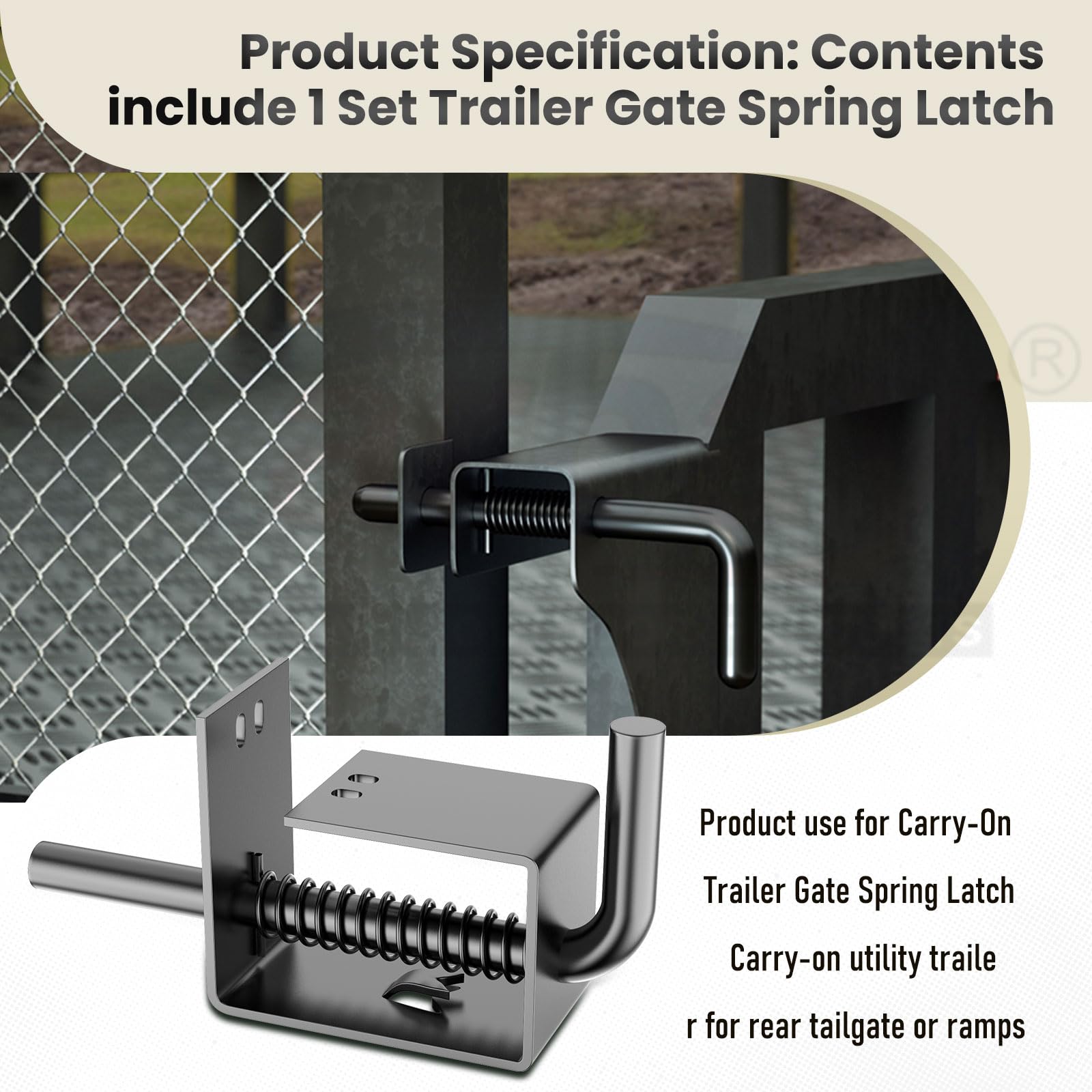 Pin HQPARRTS Spring Latch, Complete Kit #847 For Carry-On Spring Latch