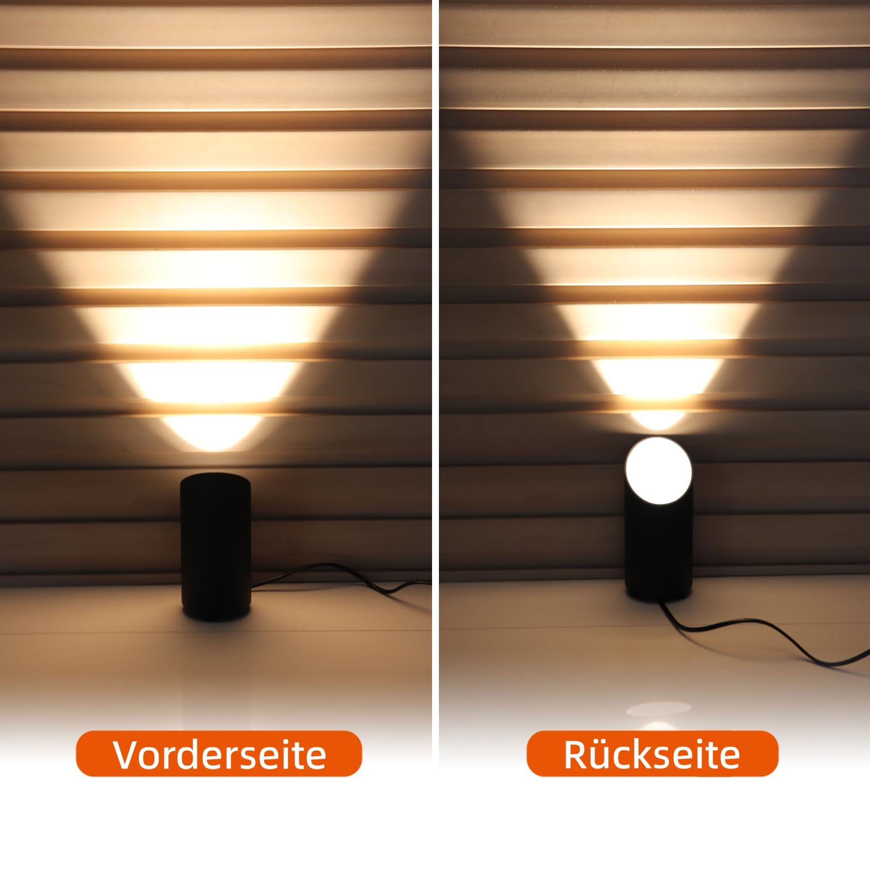 Uplight lampa podłogowa LED, czarna, z przełącznikiem nożnym, oświetlenie pośrednie, do salonu, 3 temperatury barwowe, lampa LED GU10, 6 W, 700 lm