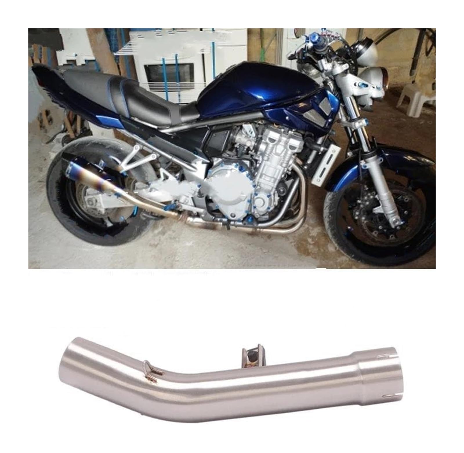 Auspuff Abgasanlage Für Suzuki Für GSX650F Für SF650 Für GSF1250 2007-2018 System Modified Link Connect 51mm Schalldämpfer Slip On Motorrad Auspuffrohr Motorrad