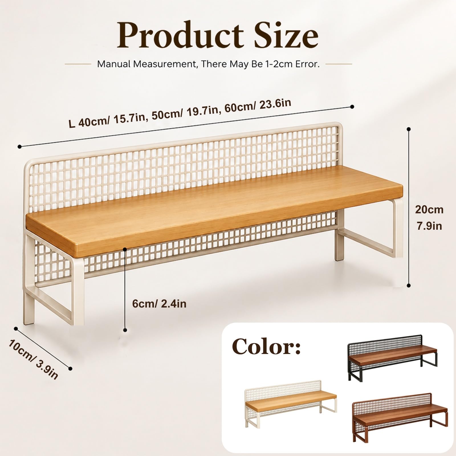 mensola dietro il divano Set Da 2 Organizer Da Posizionare Dietro Lo Schienale Del Divano: Console Stretta E Stabile Con Ripiano Portaoggetti Per Telecomandi, Libri O Piante.(Black rack,L 50cm/19.7in)