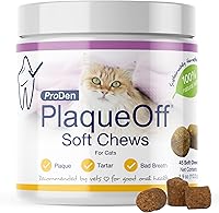 Vista 13 de ProDen PlaqueOff masticables con algas orgánicas - para perros y gatos de razas pequeñas y medianas - Apoya dientes, encías y aliento saludables
