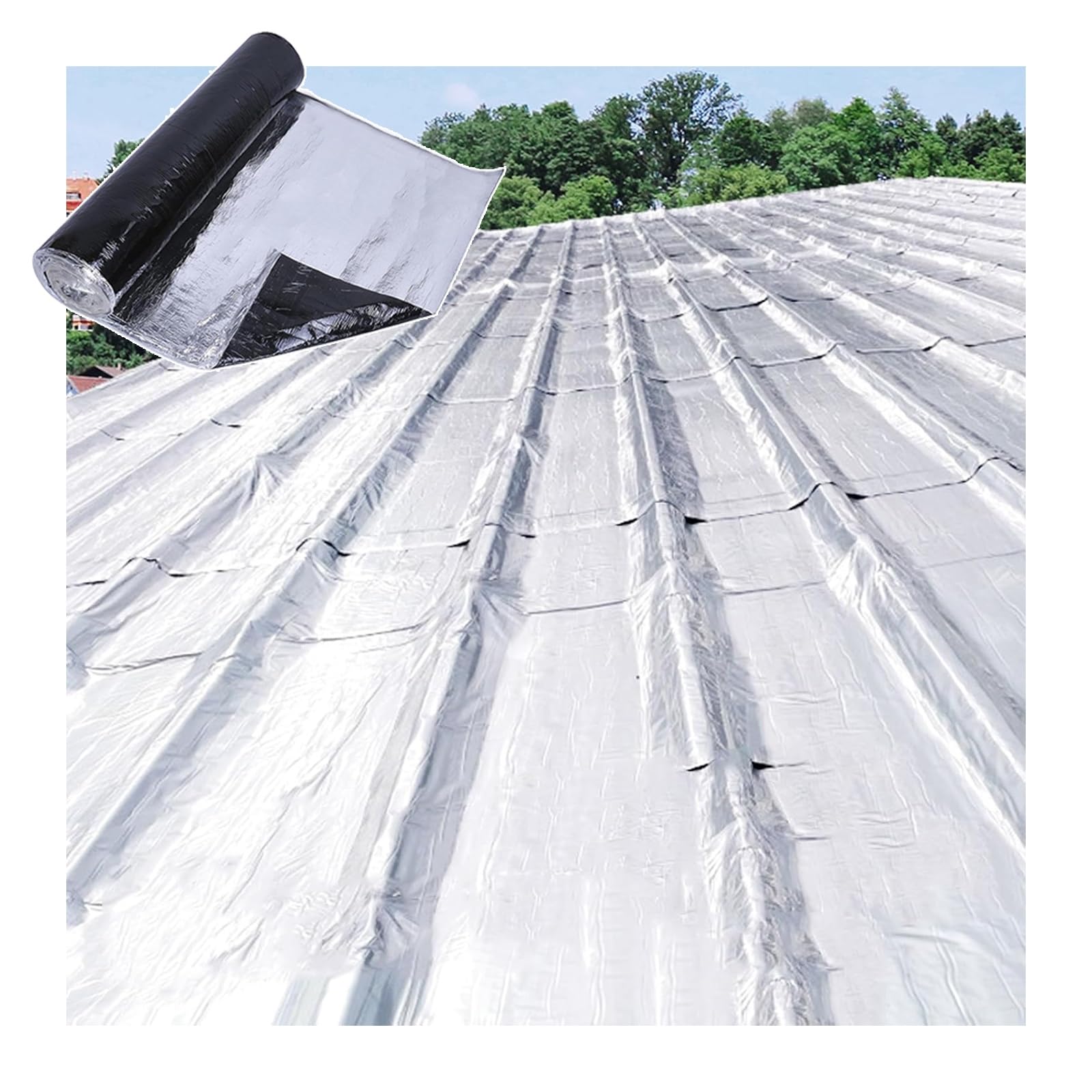 Banda Autoadhesiva Bituminosa,Cinta de Reparación,Tela Asfaltica Autoadhesiva,Rollo Adhesivo de Tela Asfáltica,cinta de reparación impermeable,Aislamiento Térmico(THK1.5mm/W0.3*L5m)