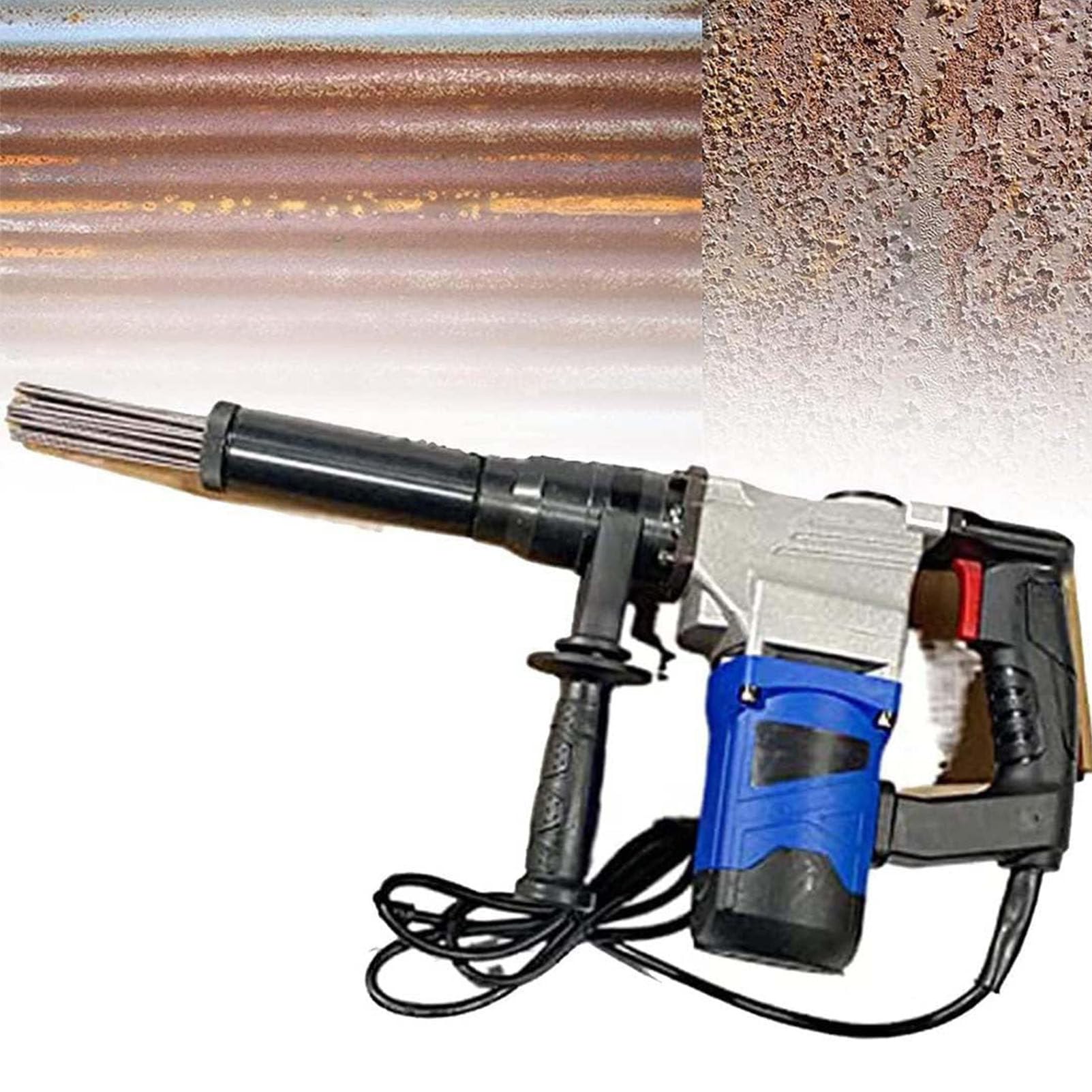 1100 W Electric Igle Pistolet, ręczny skaler igły, środki do zmywacza spawalniczego, usuwającego igły ze stali ze stopu, do usuwania rdzy na różnych nierównych powierzchniach