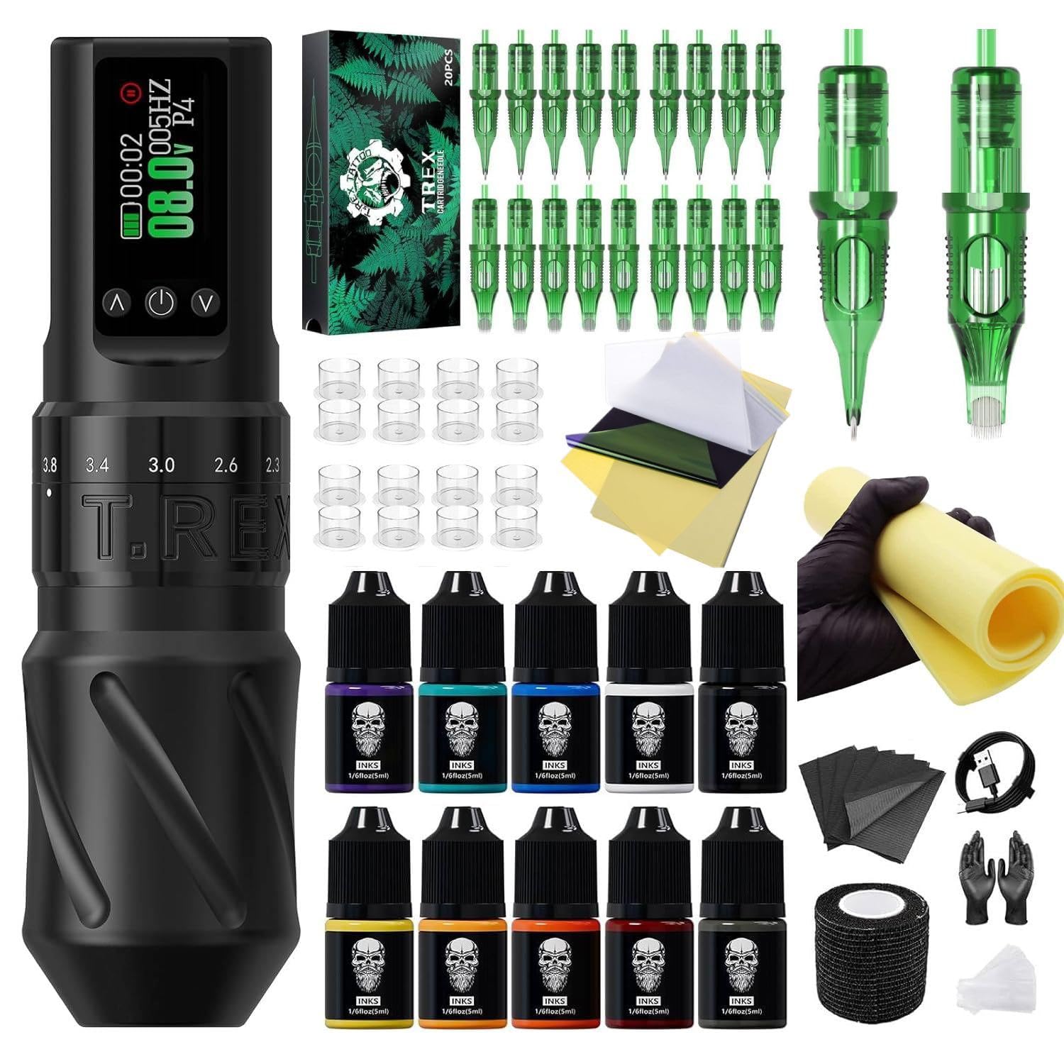 Amazon.com: Urex V1 Tattoo Kit for Beginners Complete Tattoo Gun