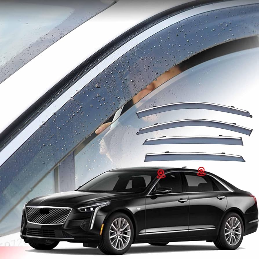 Amazon.com: 4PCS Car Window Deflector Visor Shade Sun Rain