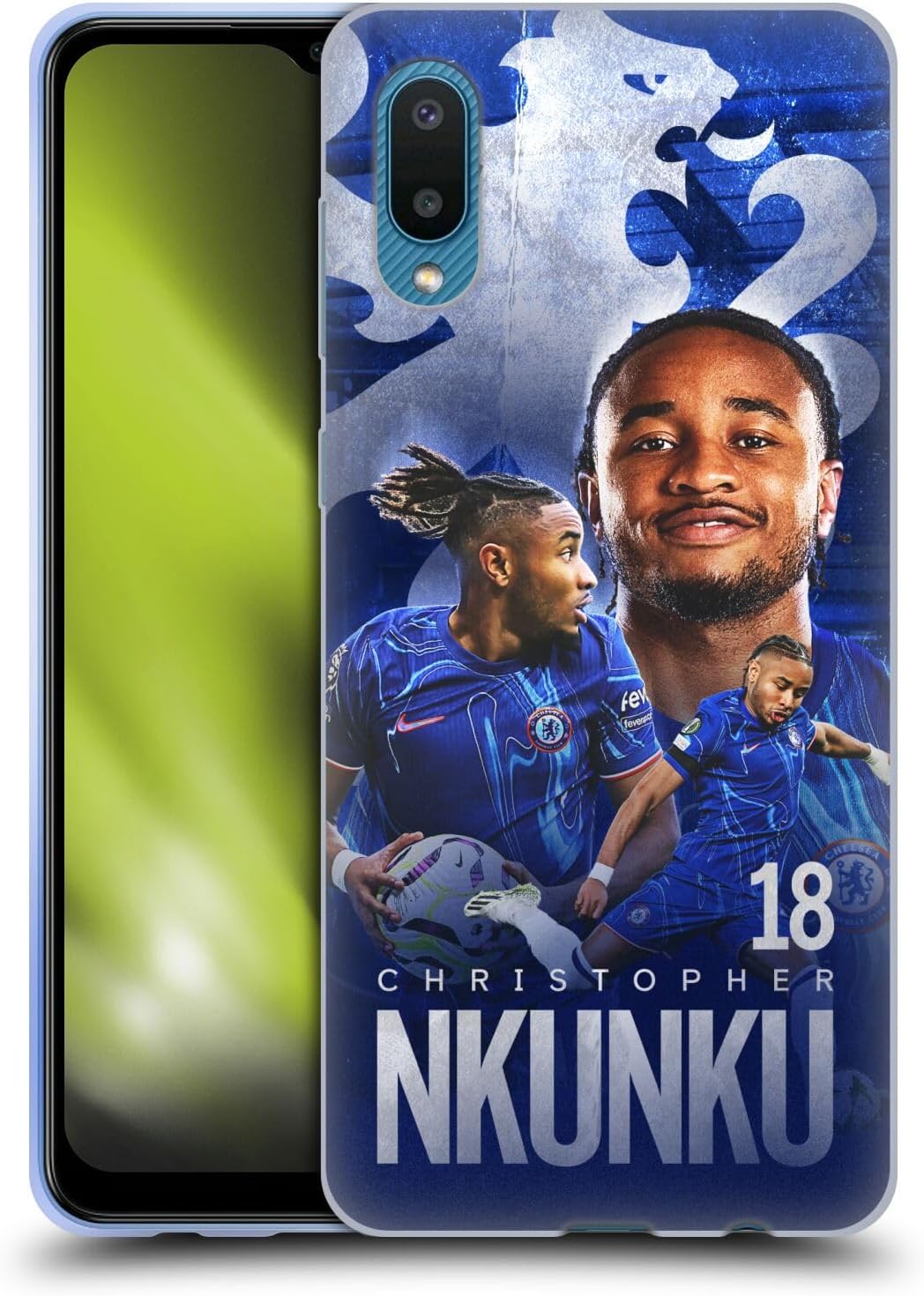 Head Case Designs Officially Licensed Chelsea Football Club Christopher Nkunku 2024/25 First Team Gel Case [Military Grade Protection] Compatible With Samsung Galaxy A02/M02 (2021)