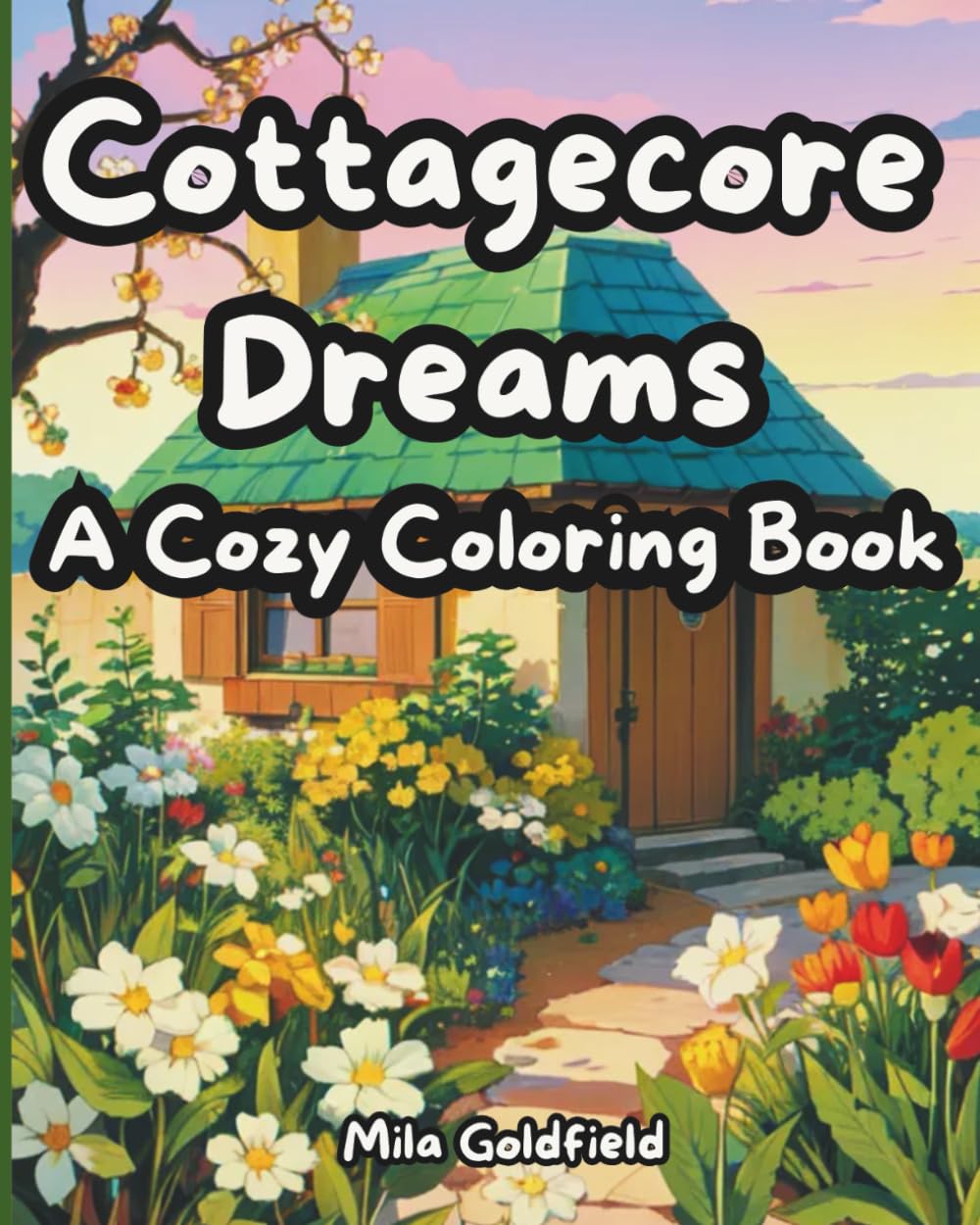 Cottagecore Dreams: A Cozy Coloring Book: A Serene Coloring Escape into Country Life