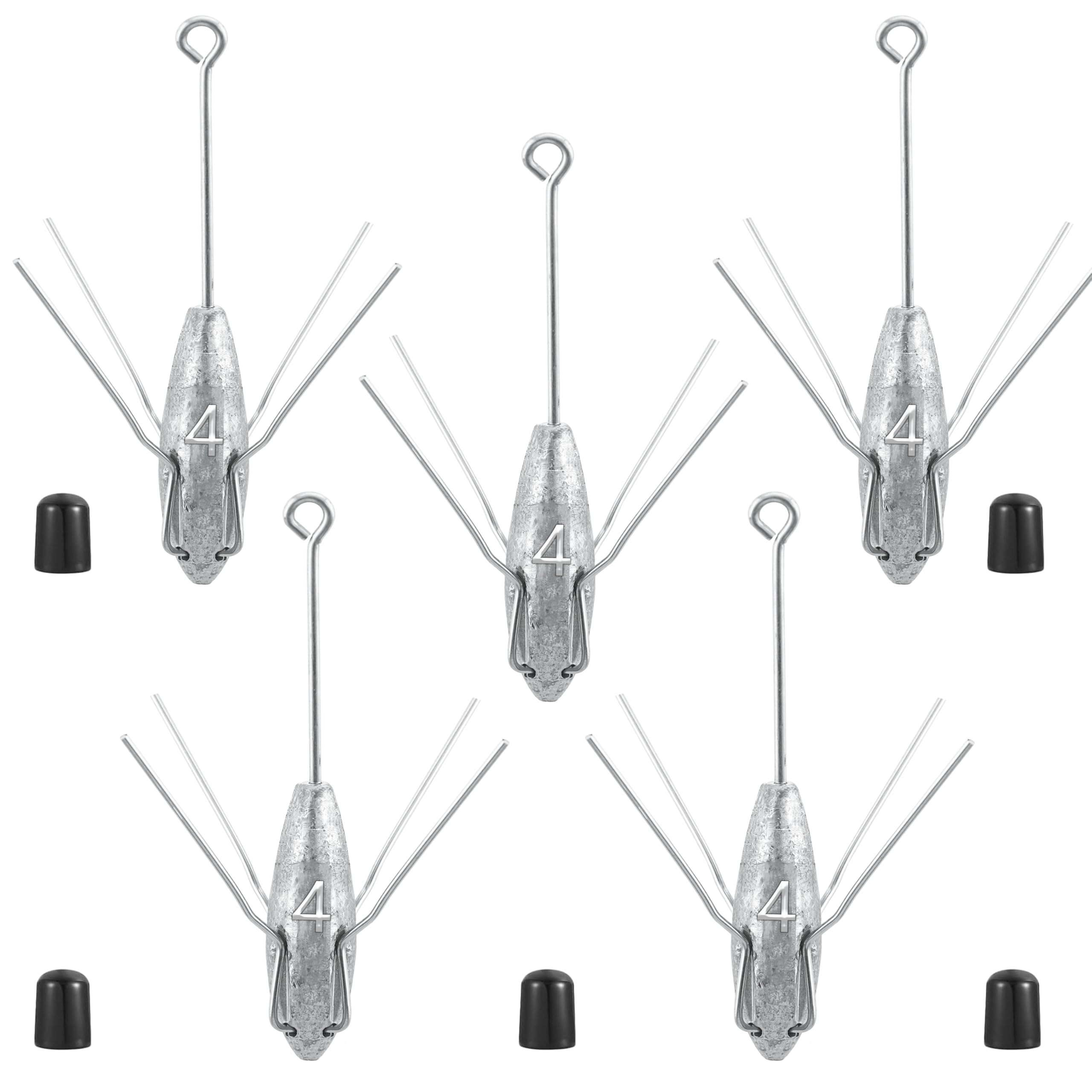 Sputnik Sinkers Fishing Weights Sinkers Surf and Pier Fishing Sinkers Long Tails for Saltwater Fishing Gear Tackle 2oz 3oz 4oz 5oz 6oz