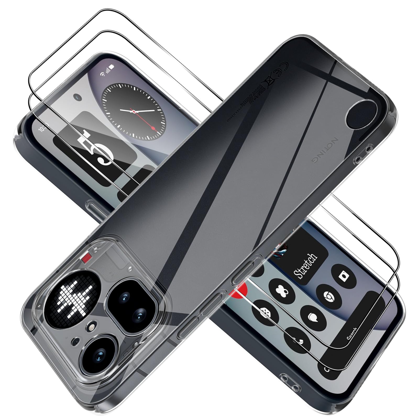 Amazon.co.jp: 【1+2セット】For Nothing Phone （4a） Pro ケース