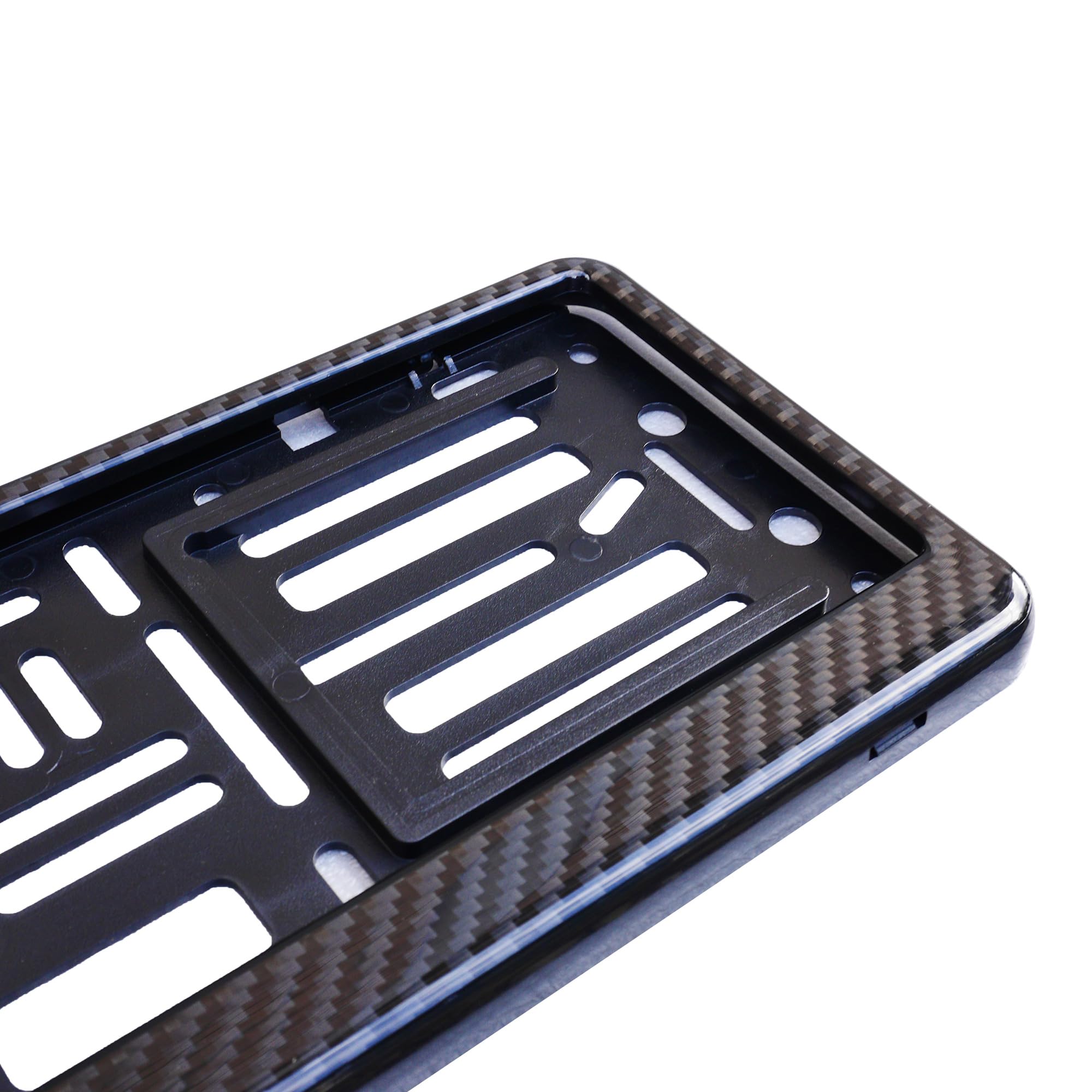 Simoni Racing PTX/CF Support de Plaque d'Immatriculation Arrière Universel en Véritable Carbone