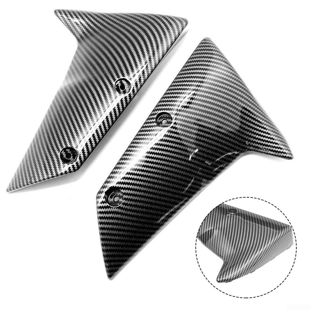 Verkleidung für ZX10R 04-07 ABS Kohlefaser für optik Links Verkleidung | Für ZX10R 04-07, links/ für rechts Set, langlebiges ABS, schwarze Carbon- für optik, direkter Ersatz